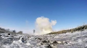 AK 47 Shooting Exploding Target