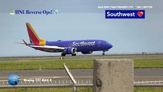 HNL Reverse Ops! | ✈️ Southwest Airlines B737 MAX 8 |  Landing | April 2026 #planespotting #boeing