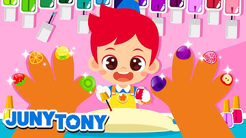 Lagu Anak Anak | Perias Kuku, Peri Krayon 💅🎨 | Kartun Anak | JunyTony Bahasa Indonesia