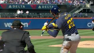 Christian Yelich CRANKS a Solo Home Run! | 1st HR of 2024 | Milwaukee Brewers | 03\/29\/2024