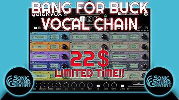 Bang for the buck vocal effects!  Limited time intro price!! QUICKVOX