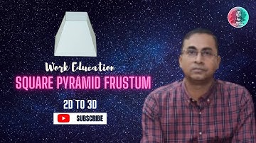 truncated square pyramid out of paper  I  3d geometric shapes I 3d math model I diy I saroj subudhi