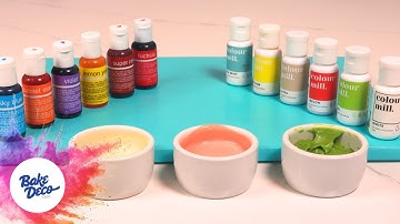 Oil-Based vs. Water-Based Food Coloring