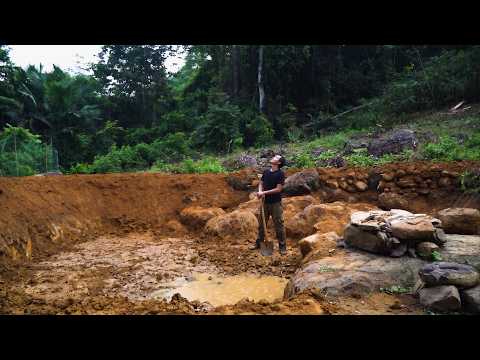 Braving the Elements to Dig a Fish Pond🐟 | LIVING OFF THE GRID | Episode 127