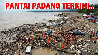 Download Lagu MERINDING !!! KONDISI TERKINI PANTAI PADANG, Penampakan Ribuan Kayu Gelondongan Usai Banjir Bandang MP3