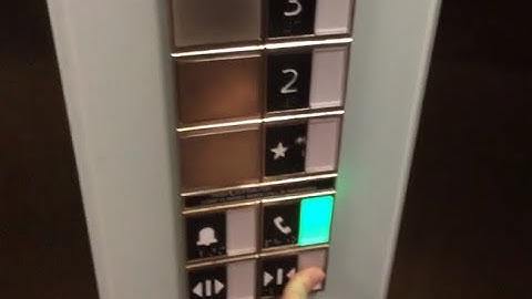 Accidentally Pressing the Emergency Phone Button in a Schindler 3300 Elevator | Elevator Video