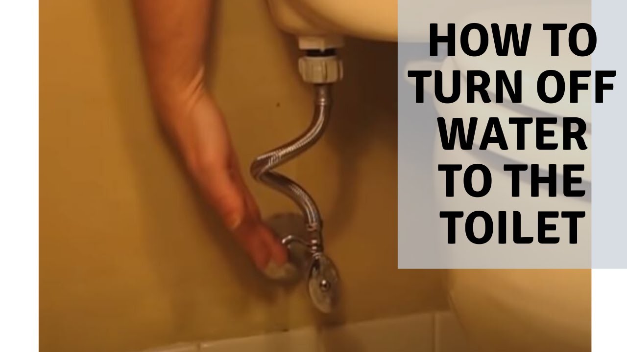 Diy How To Turn Off Toilet Water Supply Youtube 