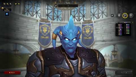 World of Warcraft Shadowlands Character Creation Draenei Male