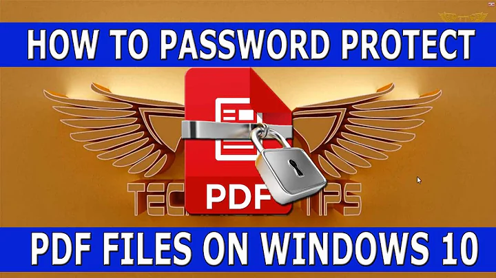 How to password protect PDF on Windows 10 | 100% Working