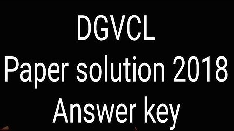 Dgvcl jr assistant paper solution 2018