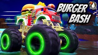 BURGER BASH! π Monster Truck Madness in Hot Wheels Stunt Mayhem!