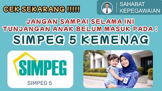 How to add child data to the SIMPEG 5 application for PNS PPPK KEMENAG