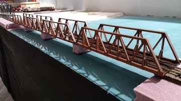 Layout Update 16,  Building the International Railway Bridge at Sault Ste Marie!