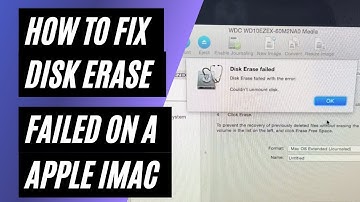 How To Fix Disk Erase Failed with the Error: Couldn