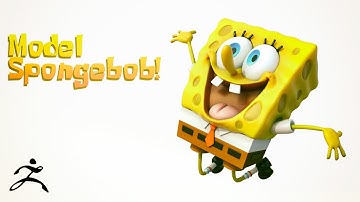 Model Spongebob Squarepants from scratch, start to finish, in ZBrush!