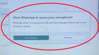 Pc || Fix Allow WhatsApp to access your microphone || WhatsApp needs a microphone in Windows 7,8,10 screenshot 3