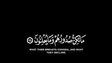 القرآن الكريم شاشة سوداء || وإن ربك ليعلم ما تكن صدورهم وما يعلنون || القارئ رعد الكردي