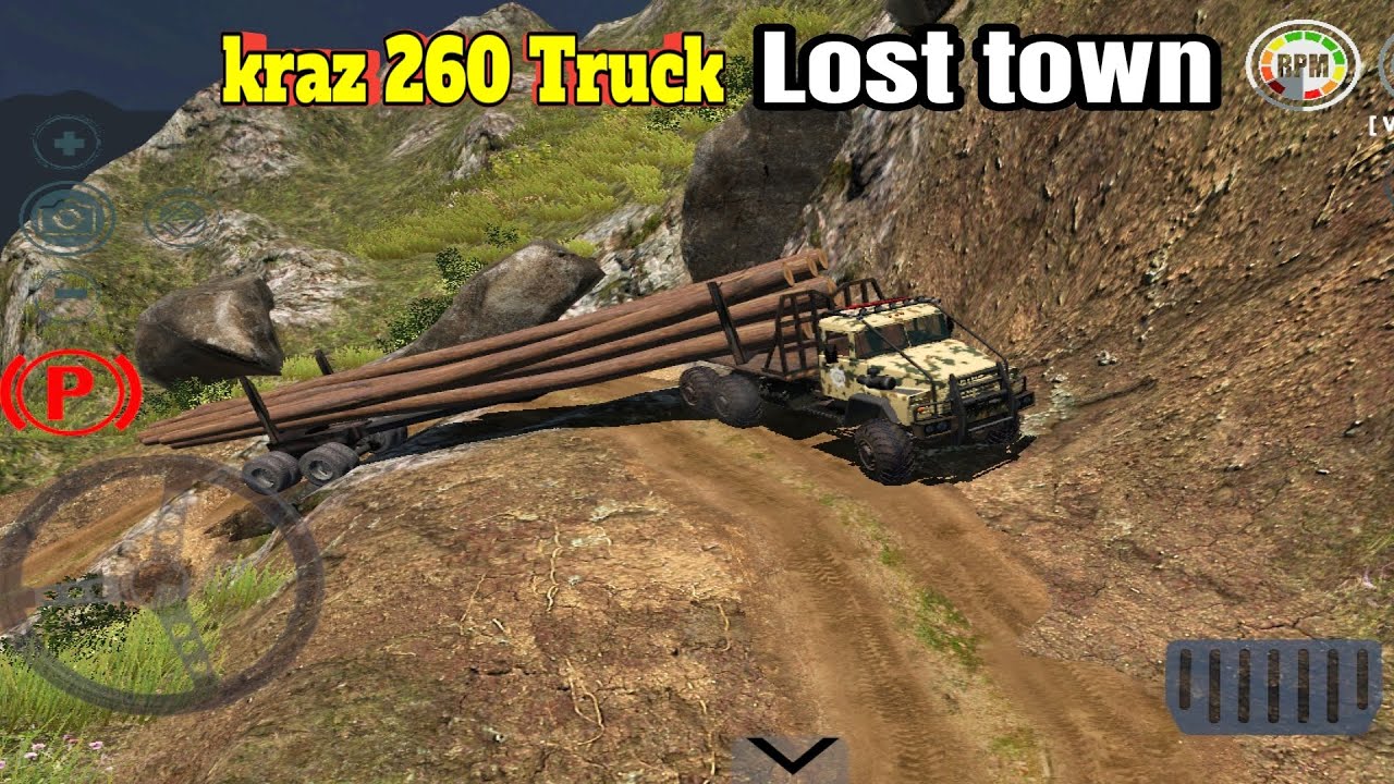 Lost Town Map Rthd kraz 260 truck gameplay | rthd gameplay | going to deliver lumber ...