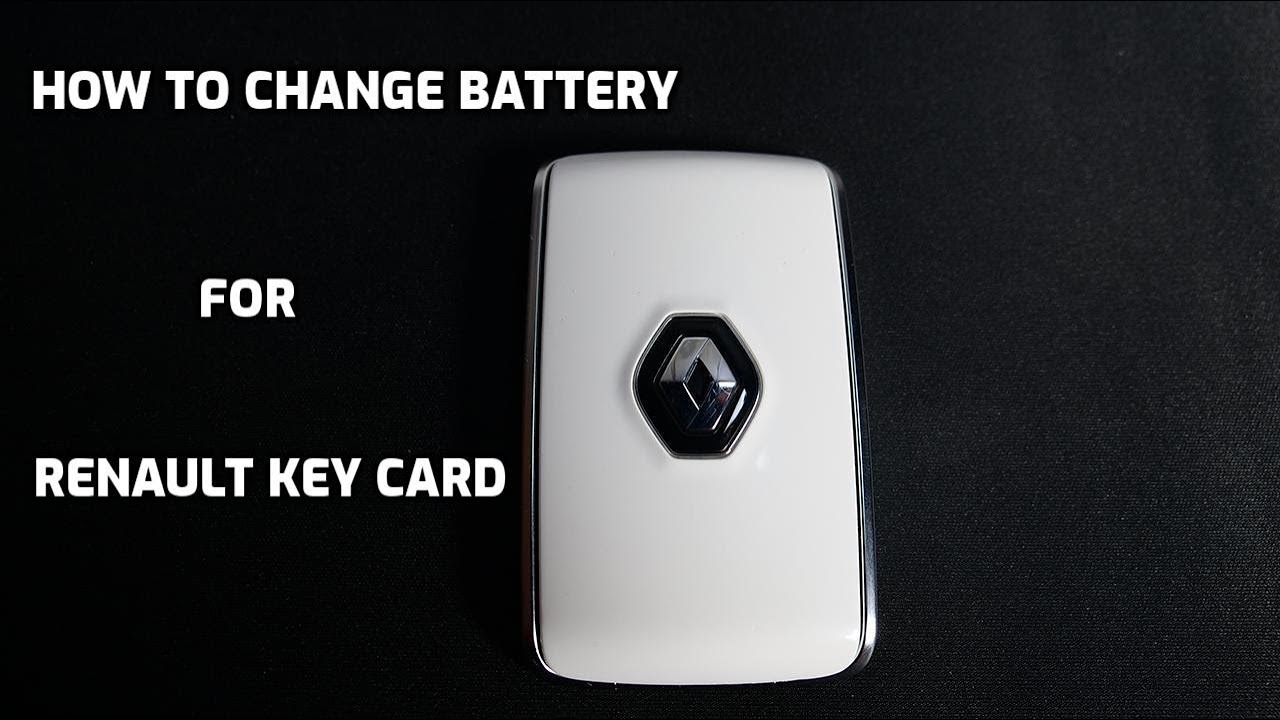 werkwoord tornado ik ga akkoord met How to change battery Renault key card for Clio, Megane  4,Talisman,Kadjar,etc - YouTube
