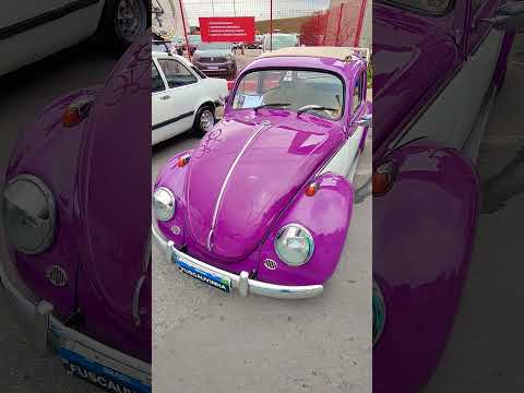VW Fusca vinho teto rebaixada