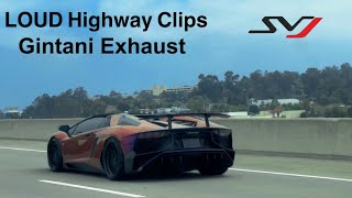 Two Aventador SVJs  Gintani Exhaust Brutal Acceleration!