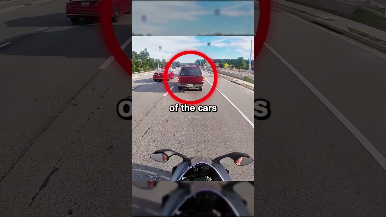 Karen HITS A Biker From Behind Crash Motorcycle