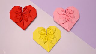DIY💖Оригами Сердечко из бумаги/ Как сделать Сердце из бумаги/Простые поделки из бумаги своими руками