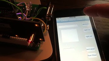 Itouch controller parallax propeller: laser range finder and LED