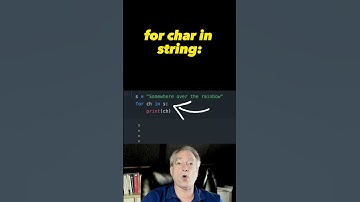 Iterating each character in Python string #python #shorts