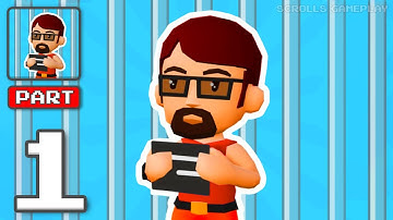 Prison Simulator - Gameplay Walkthrough Part 1 - Guard the Jail in Prison Sim (iOS, Android)