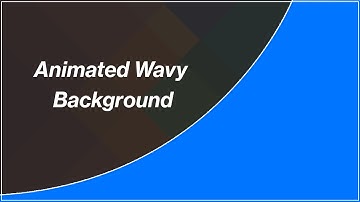 [Arabic] HTML, CSS Tutorials - Animated Wavy Background