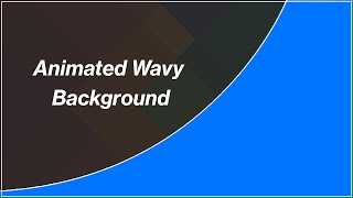 [Arabic] HTML, CSS Tutorials - Animated Wavy Background