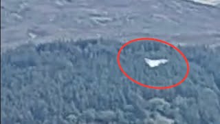 RAF jets caught on Osprey cam as they fly past Loch Arkaig Nest One 17 May 2024 (zoom)