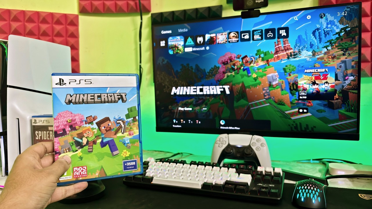 Minecraft PS5 Edition (Unboxing + Gameplay) || Hindi - YouTube