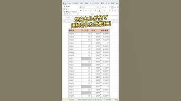 【Excel】空白セルの一括選択　#excel便利技 #業務効率化