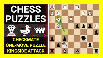 Chess Puzzles to Practice. Themes: Checkmate, One-move puzzle, Kingside attack. Learn