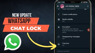 WhatsApp Chat Lock Kaise Kare | Chat Lock Feature New Update For All WhatsApp User