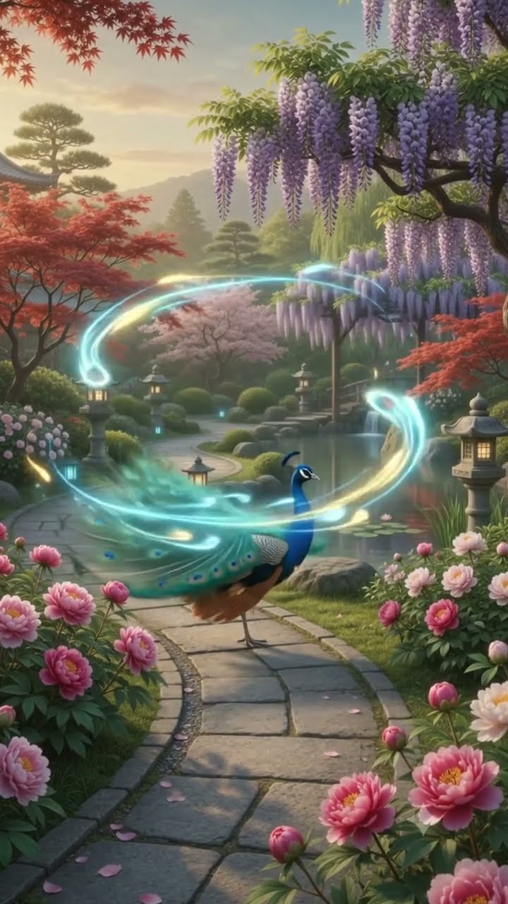 The Word PEACOCK Transforms into 孔雀 (Its Japanese Kanji) - YouTube