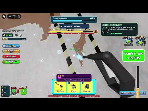 Concrete Cleaning Simulator - Roblox - Episode 2