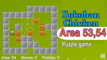 Sokoban Chicken Area 53,54 | Sokoban chicken gameplay walkthrough | SiGog #Sokobanchicken