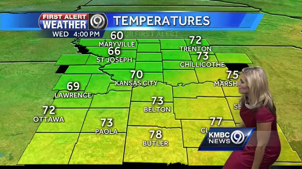 Rain moves out, cooler temps move in - YouTube