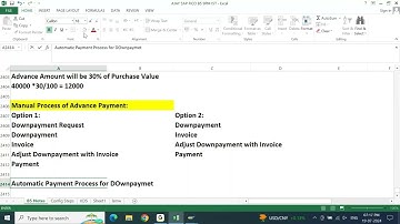 AJAY SAP FICO B5  REGULAR CLASS 84 - APP Scenarios 3 Down payments