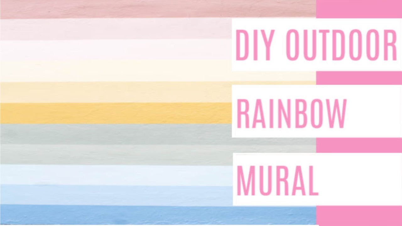DIY Outdoor Rainbow Mural 🌈 YouTube
