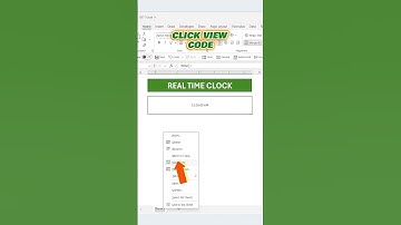 How to Make a Live Clock in Excel