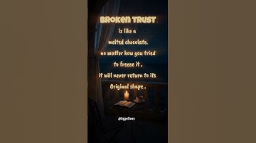 Trust Once Broken 💔 Never Heals the Same #EmotionalQuotes #LifeTruths #DeepFeelings