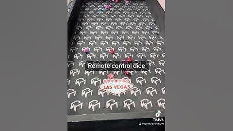 Remote control dice Las VEGAS rigged dice Crooked craps table for Cee Lo & Seven Eleven rigged game