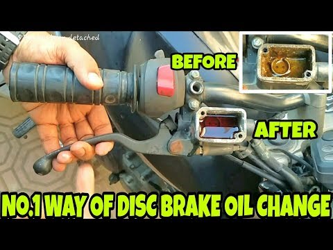 HOW TO CHANGE DISC BRAKE OIL OF MOTORCYCLE AND REPAIR/BRAKE BLEEDING