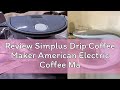 Review Simplus Drip Coffee Maker American Electric Coffee Machine 300ml Capacity