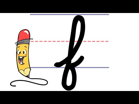 Pencil Pete&rsquo;s Cursive Writing - Lowercase f