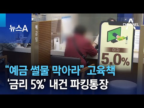   예금 썰물 막아라 고육책 금리 5 내건 파킹통장 뉴스A